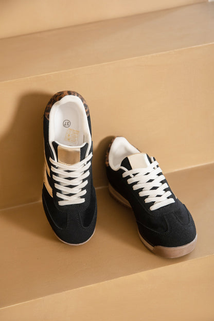 ER Alma Femme Tendance Sneakers - sort m/detaljer