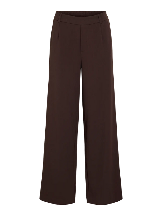 VL VIVARONE HW WIDE PANT - chokolate