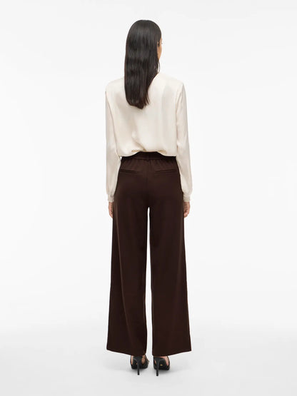 VL VIVARONE HW WIDE PANT - chokolate