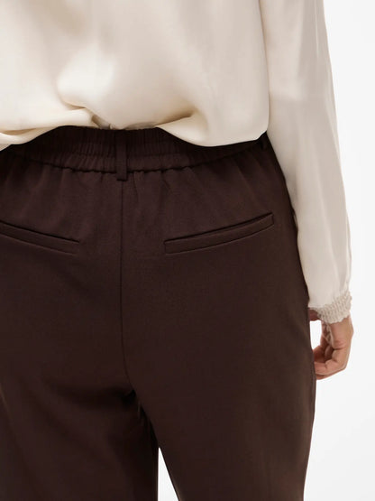 VL VIVARONE HW WIDE PANT - chokolate