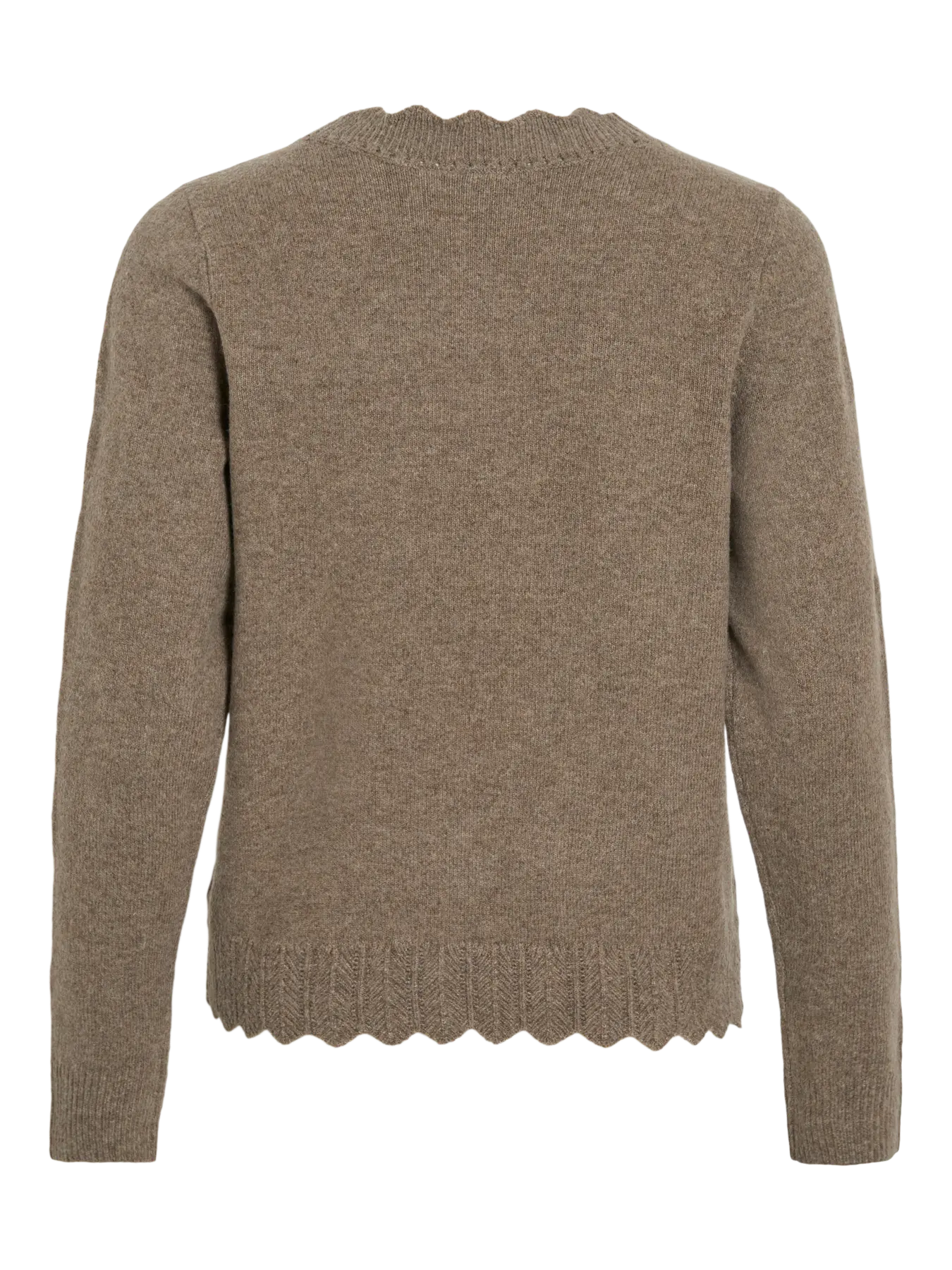VL VINIKOLINA V-NECK L/S KNIT CARDIGAN - brun