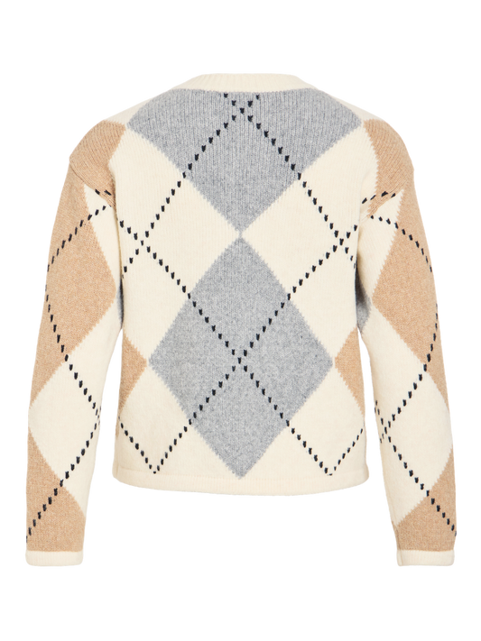 VL VICHECK NEW L/S KNIT CARDIGAN