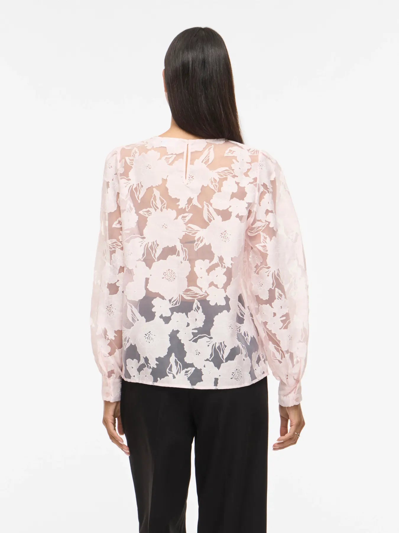 VL VIBILLIE O-NECK L/S TOP - lyserød