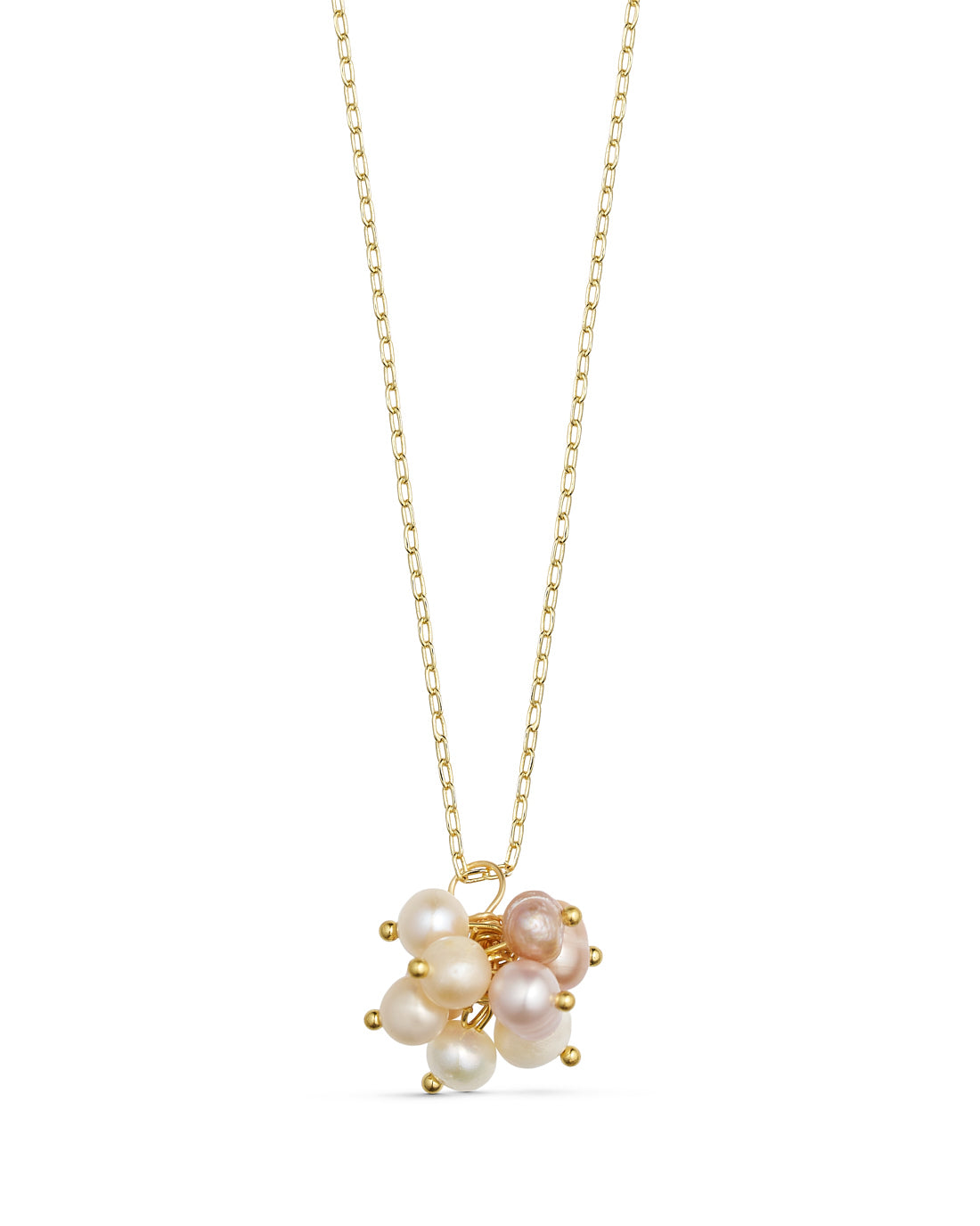 TS Patricia Necklace - forgyldt m/ferskvands perler
