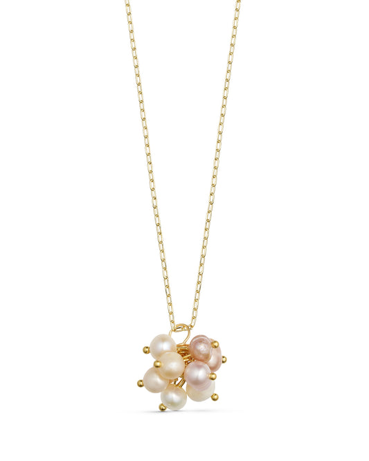 TS Patricia Necklace - forgyldt m/ferskvands perler