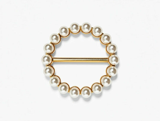 TS Gretha Scarf Ring - forgyldt