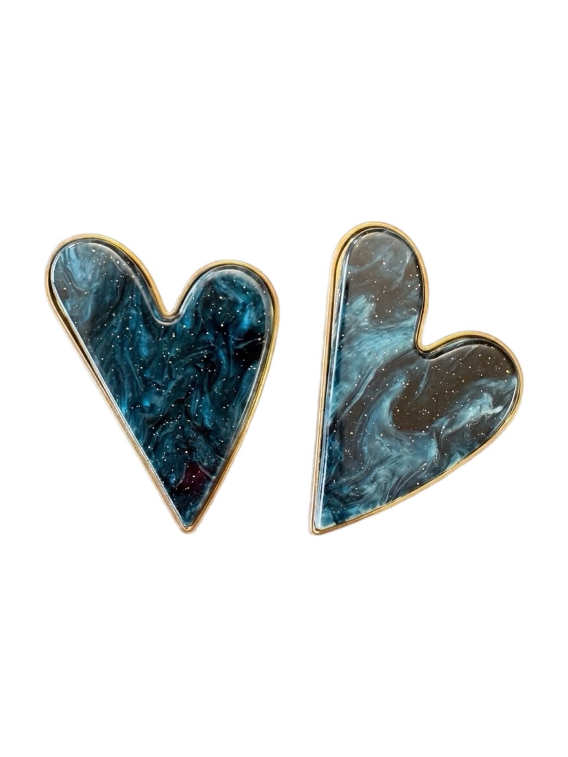 TS Button Cover Big Color Heart 2 pcs