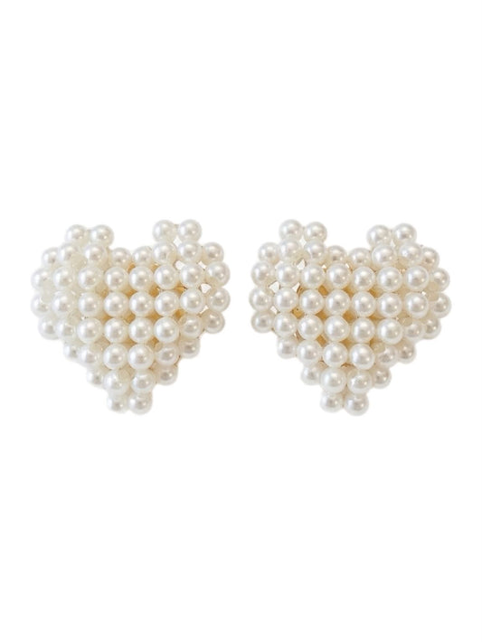 TS Button Cover All Pearls - mellem - 2 pcs