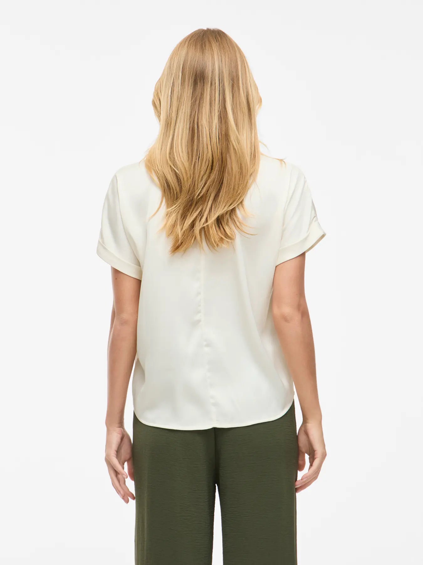 VL VIENNA RAVENNA S/S TOP - cloud dancer - hvid