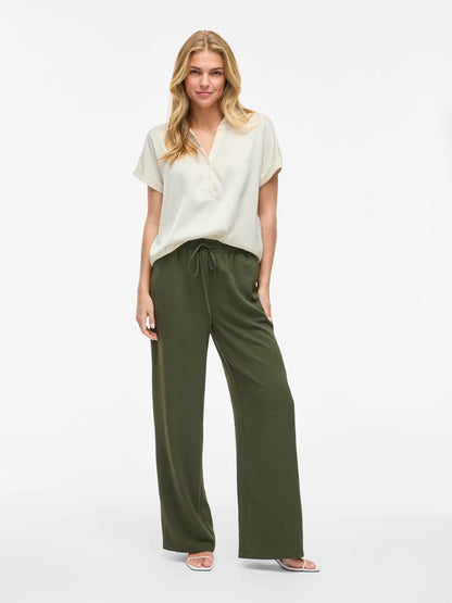 VL VIENNA RAVENNA S/S TOP - cloud dancer - hvid