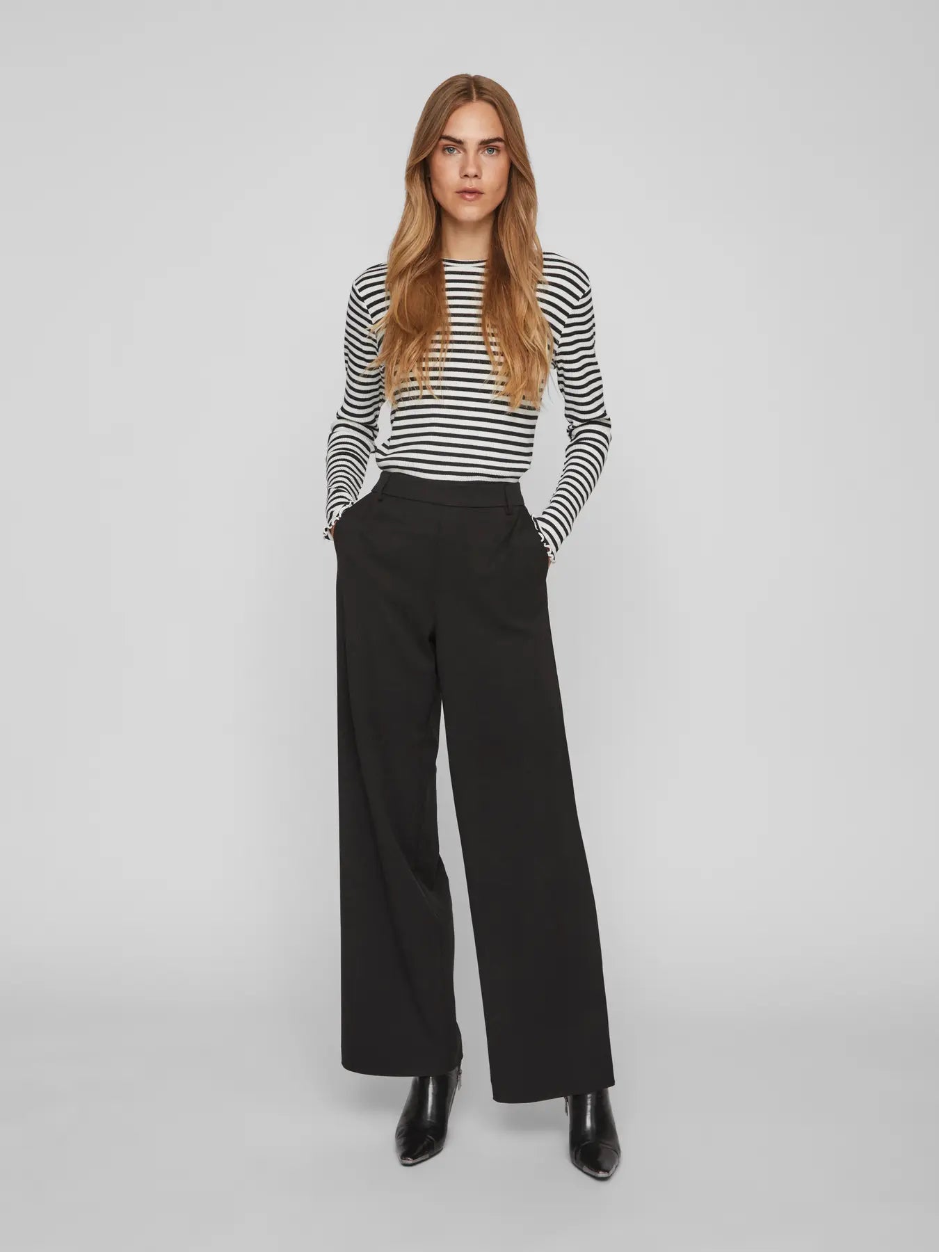 VL VIVARONE HW WIDE PANT - black