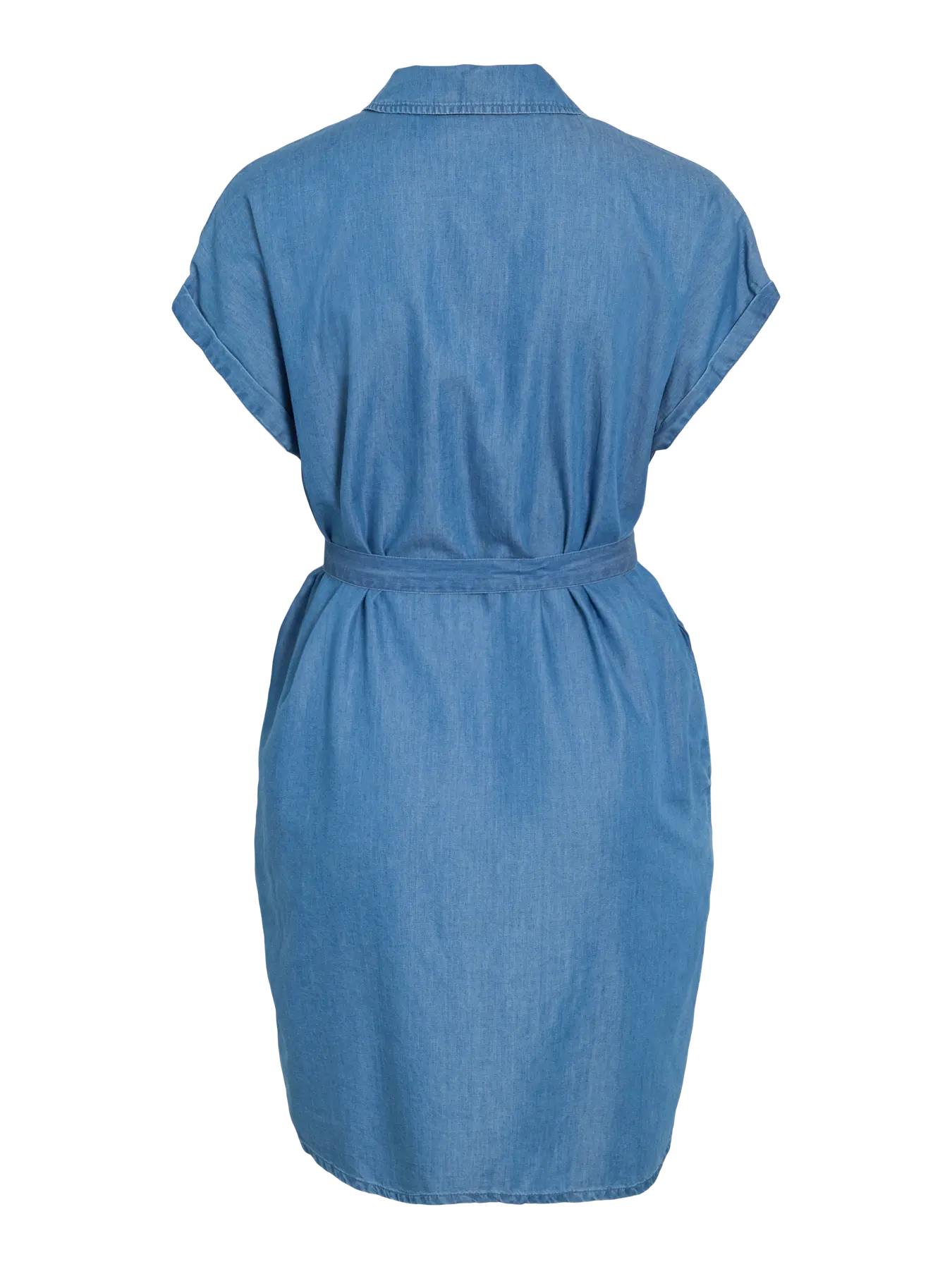 VL VINORI S/S SHIRT DRESS - blue denim lyocell