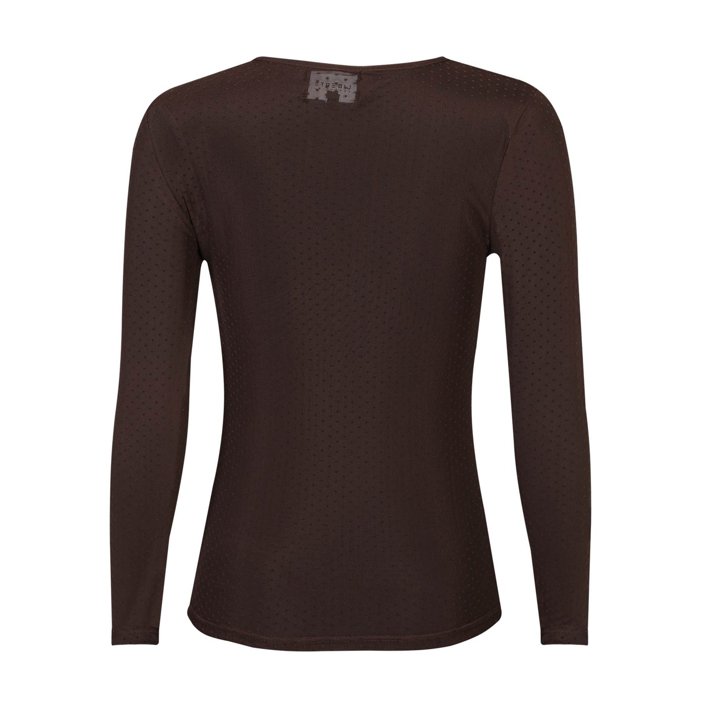 LB Mesh LS T-shirt - dark brown