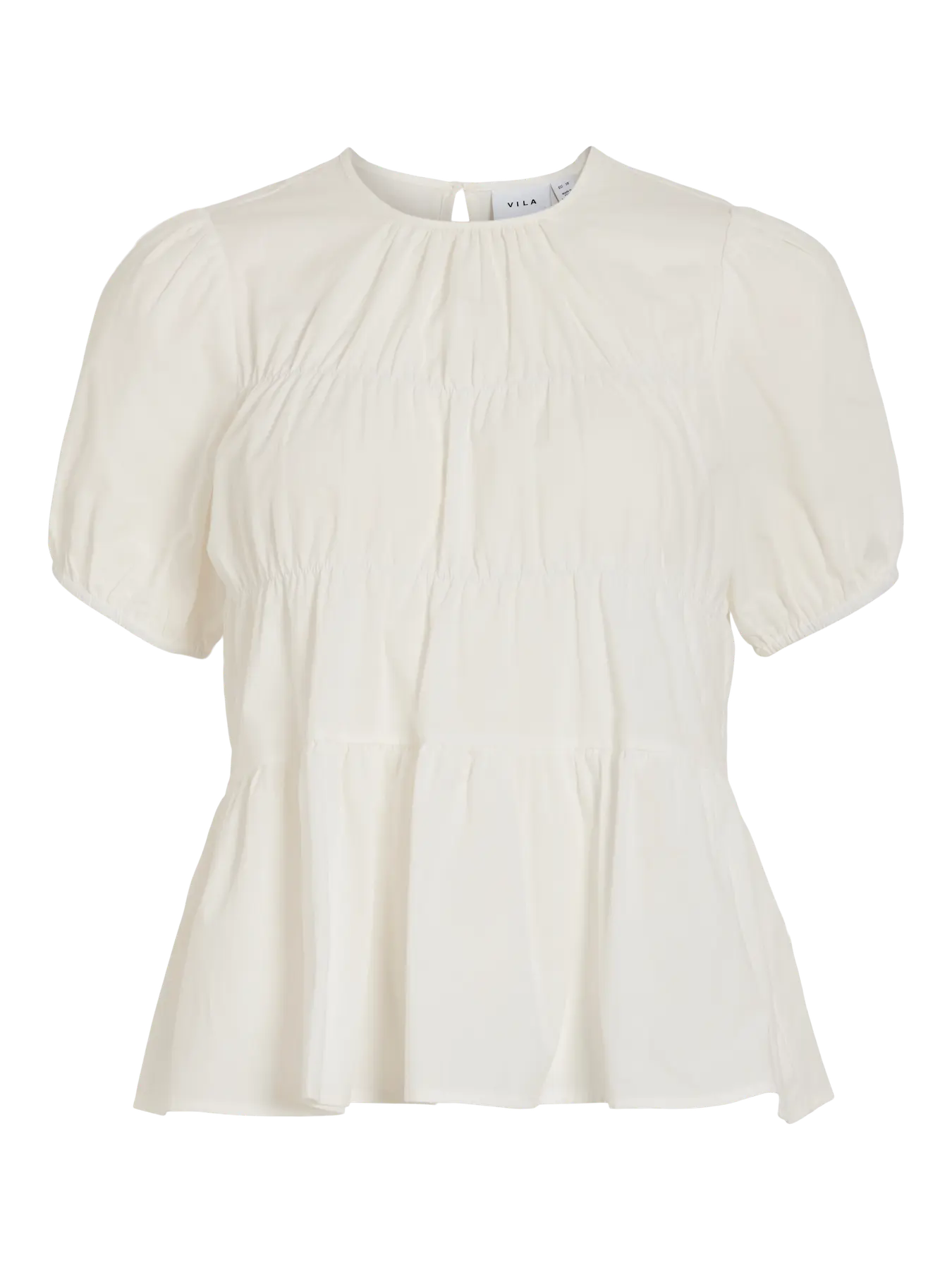 VL Vesefika 2/4 Bluse Top - hvid