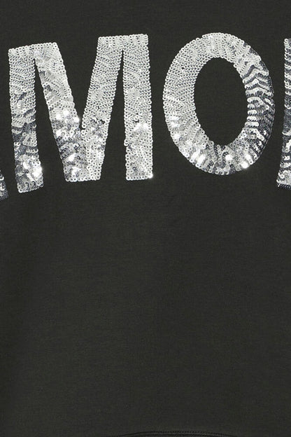 IC KELICIA Sweat - sort m/silver