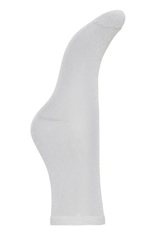 IC Glitter strømper i julestjerne - silver