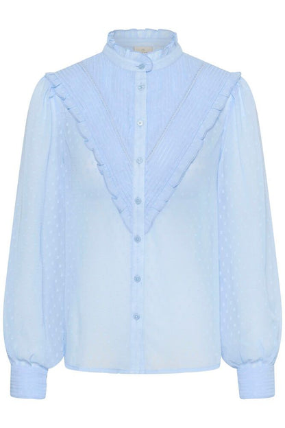 KA Leonora Shirt - lyseblå m/fine detaljer