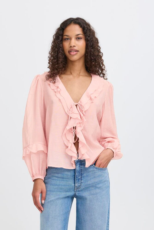 IC MILLE LS Shirt m/flæser - rosewater