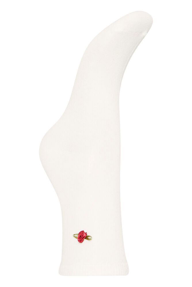 IC Rosa Socks - hvid m/rose