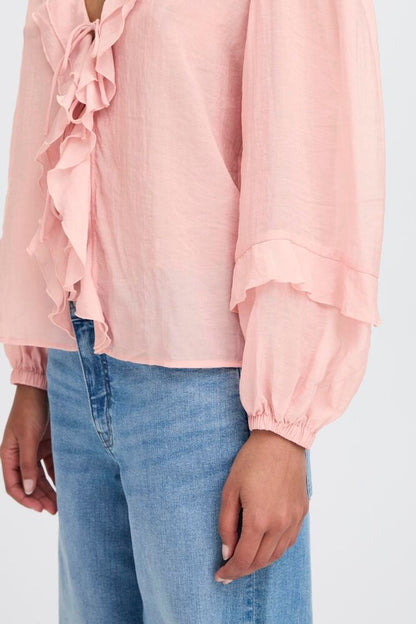 IC MILLE LS Shirt m/flæser - rosewater