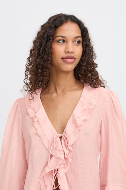 IC MILLE LS Shirt m/flæser - rosewater