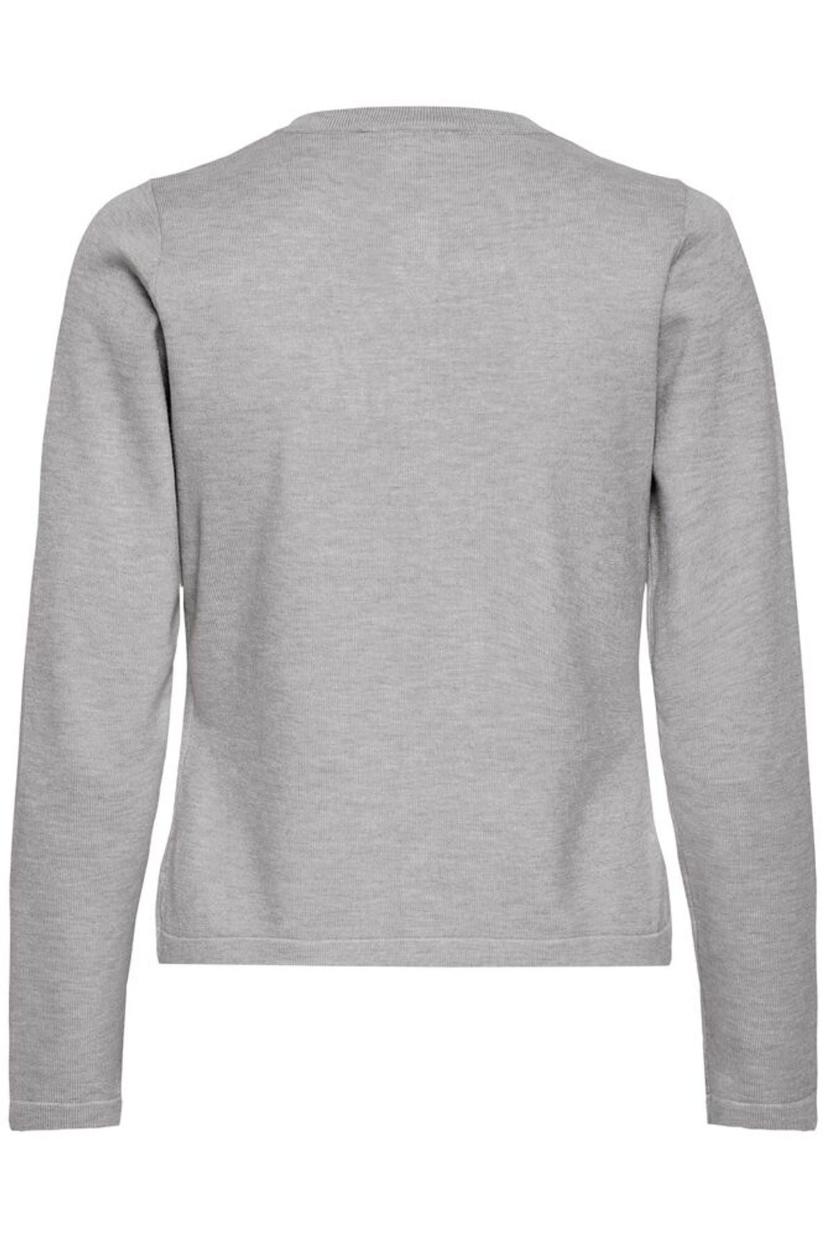 IC LULS O-Neck Cardigan - Light grey melang