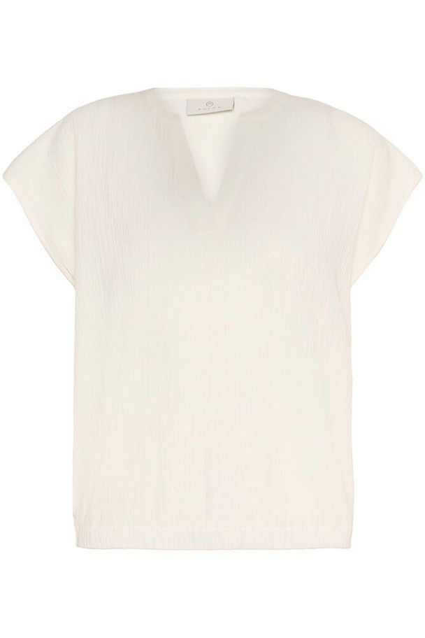KA Gitte Hør Blouse - Feather Gray Beige