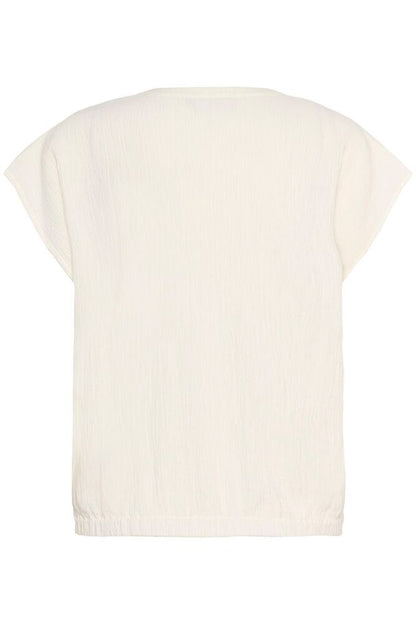 KA Gitte Hør Blouse - Feather Gray Beige