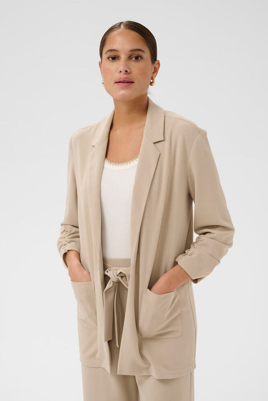 KA Phoebe 3/4 sleeve Blazer - beige