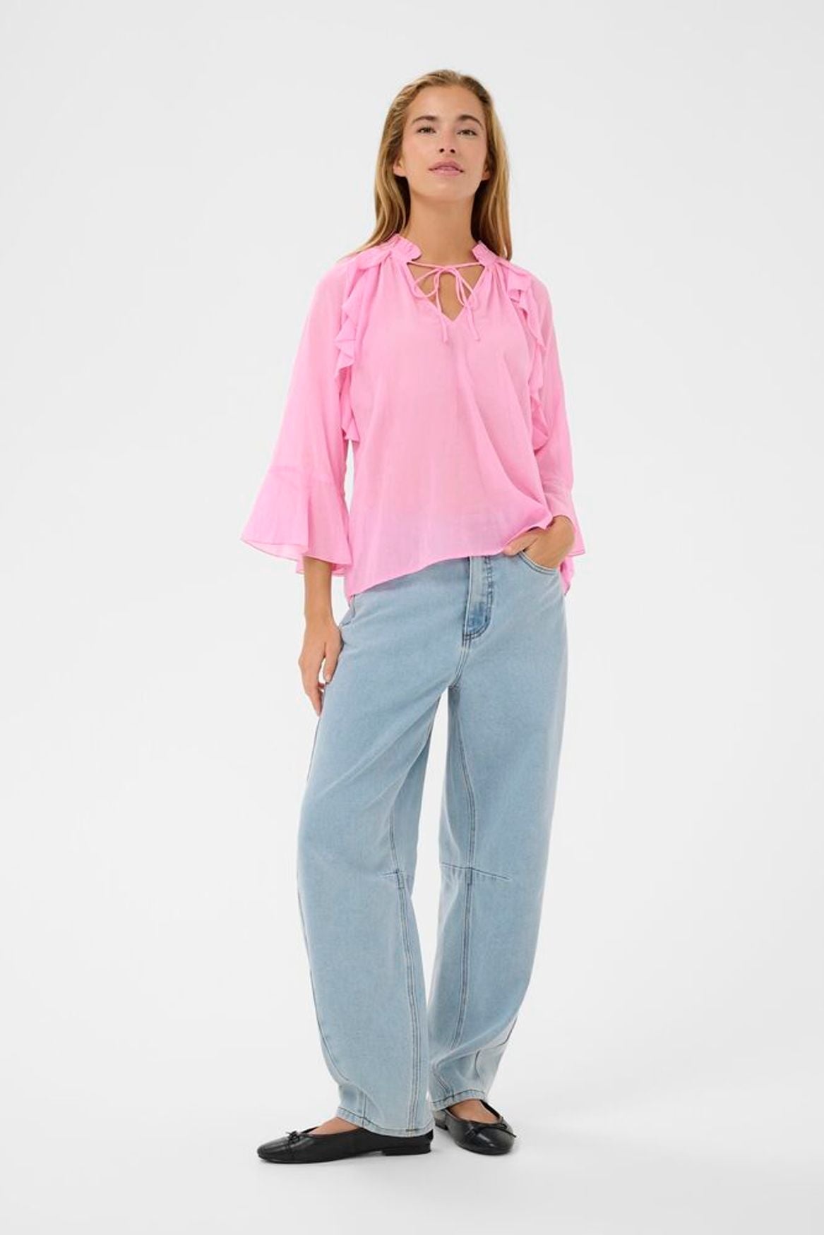 KA Flora Blouse - pink frosting