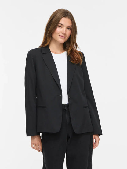 VL VIBELLA L/S BLAZER - BLACK - ENKELTRADET