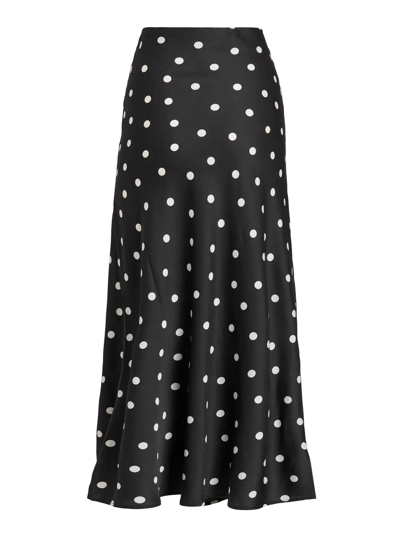 VIELLETTE HW MIDI SKIRT - black - white dots