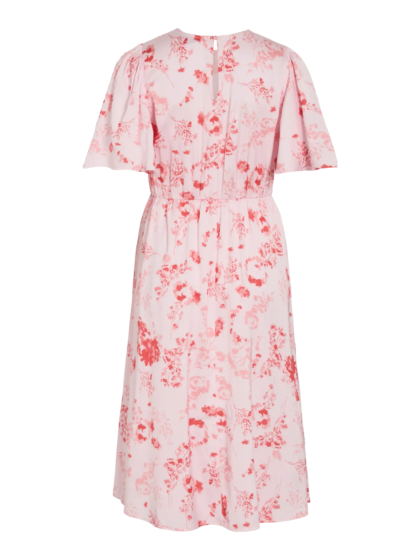 VL VITHALIA ANYA 2/4 O-NECK DRESS/DC - rosa