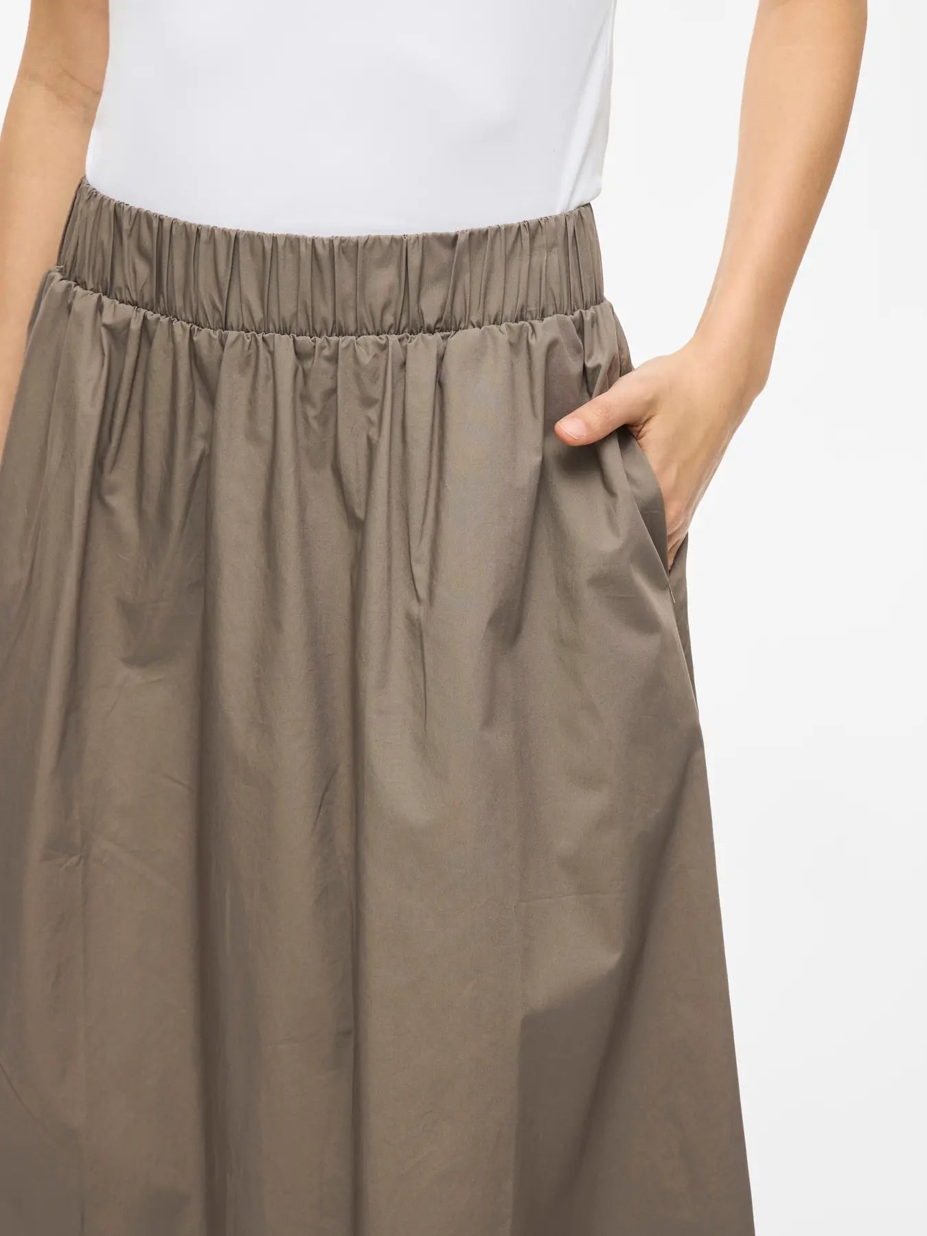 VL VISOPHIE HW ANKLE SKIRT -Falcon brown