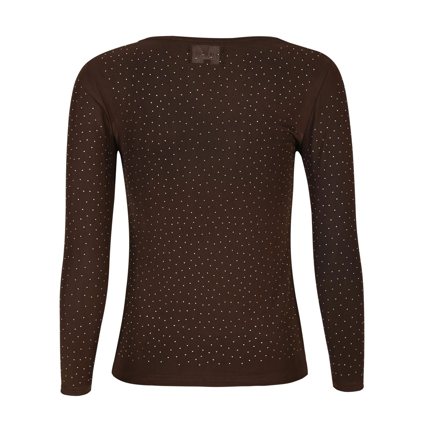 LB mesh - dark brown diamond dot