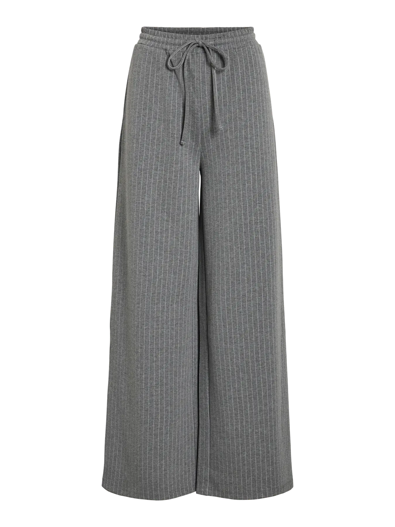 VL VIARLESA HW WIDE PANTS - grå pin stripe