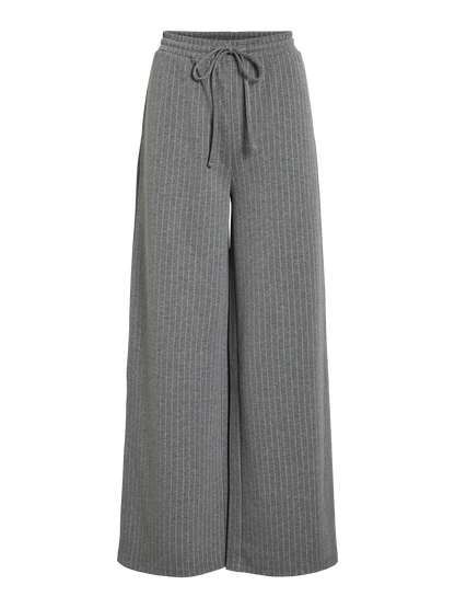 VL VIARLESA HW WIDE PANTS - grå pin stripe