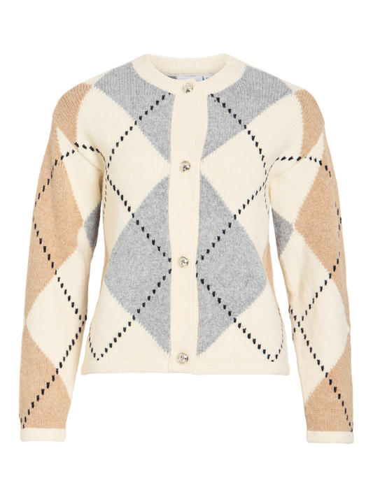 VL VICHECK NEW L/S KNIT CARDIGAN