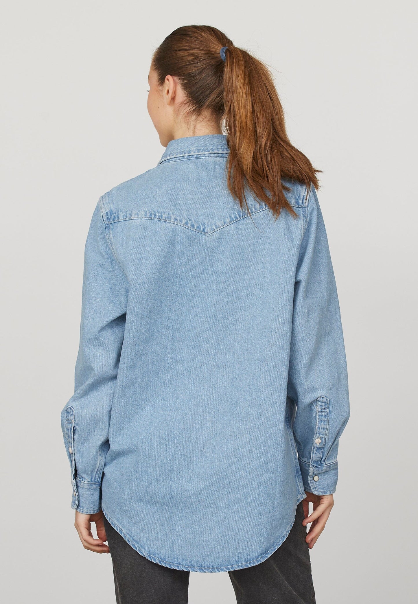 SP OSA-SH denim skjorte – blue wash