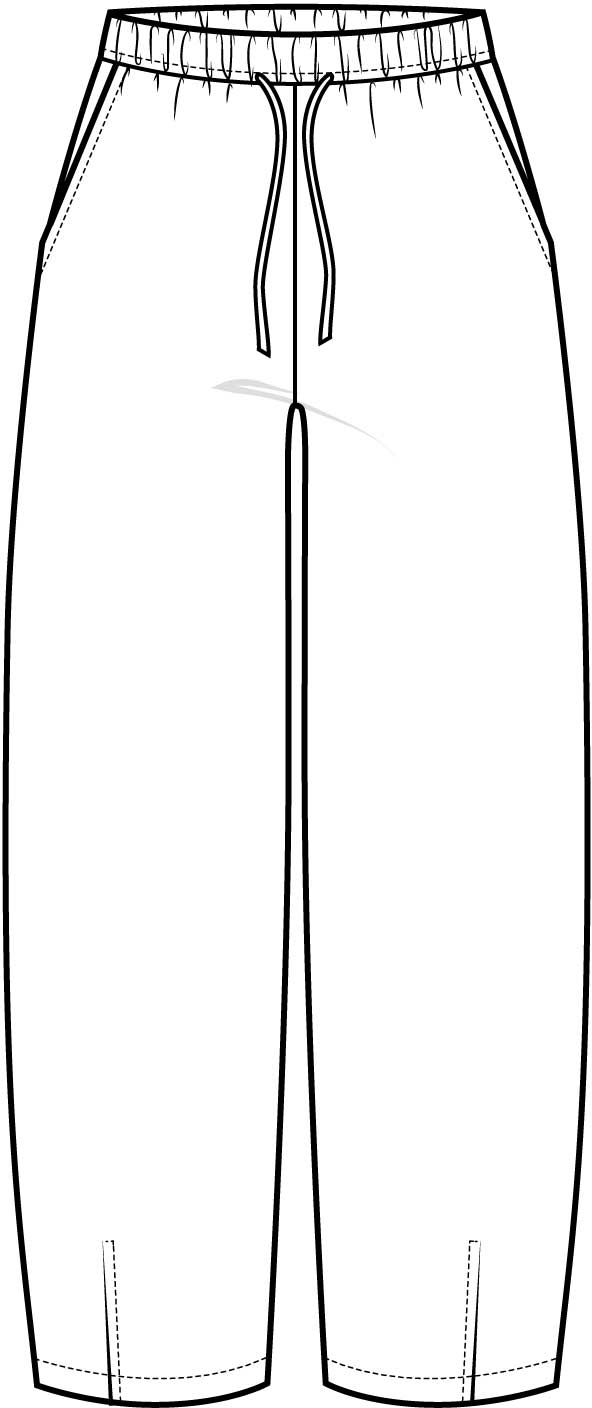 IC LINNO PA BARREL - Pants - hør - brown stripe