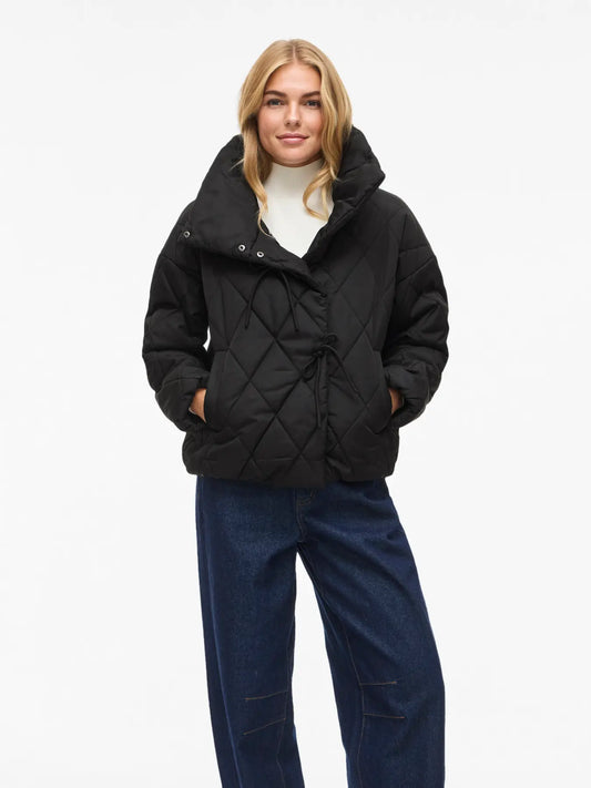 VL - VIBUMBLE L/S PUFFER JACKET - BLACK