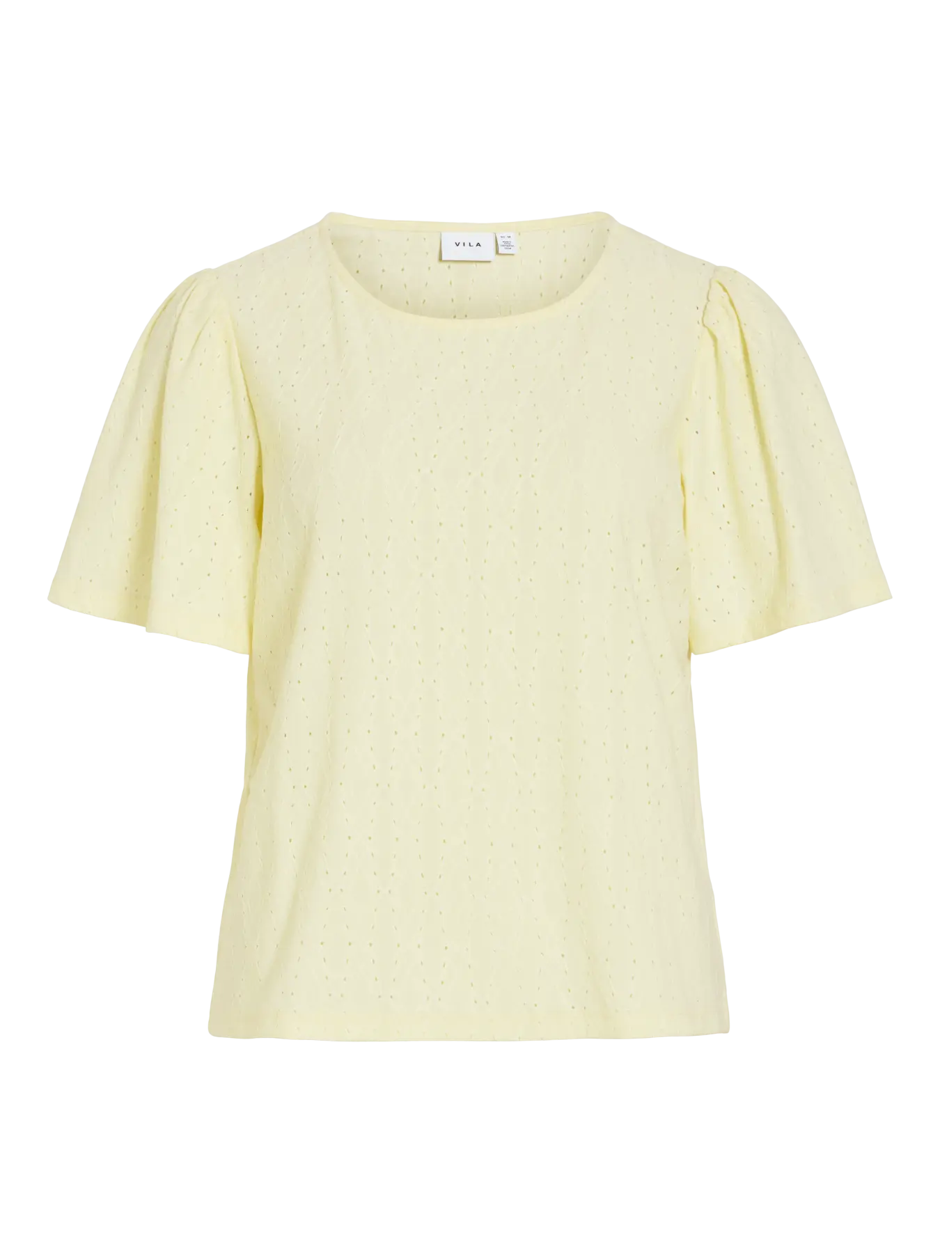 VL VIBELLI O-NECK S/S TOP - gul