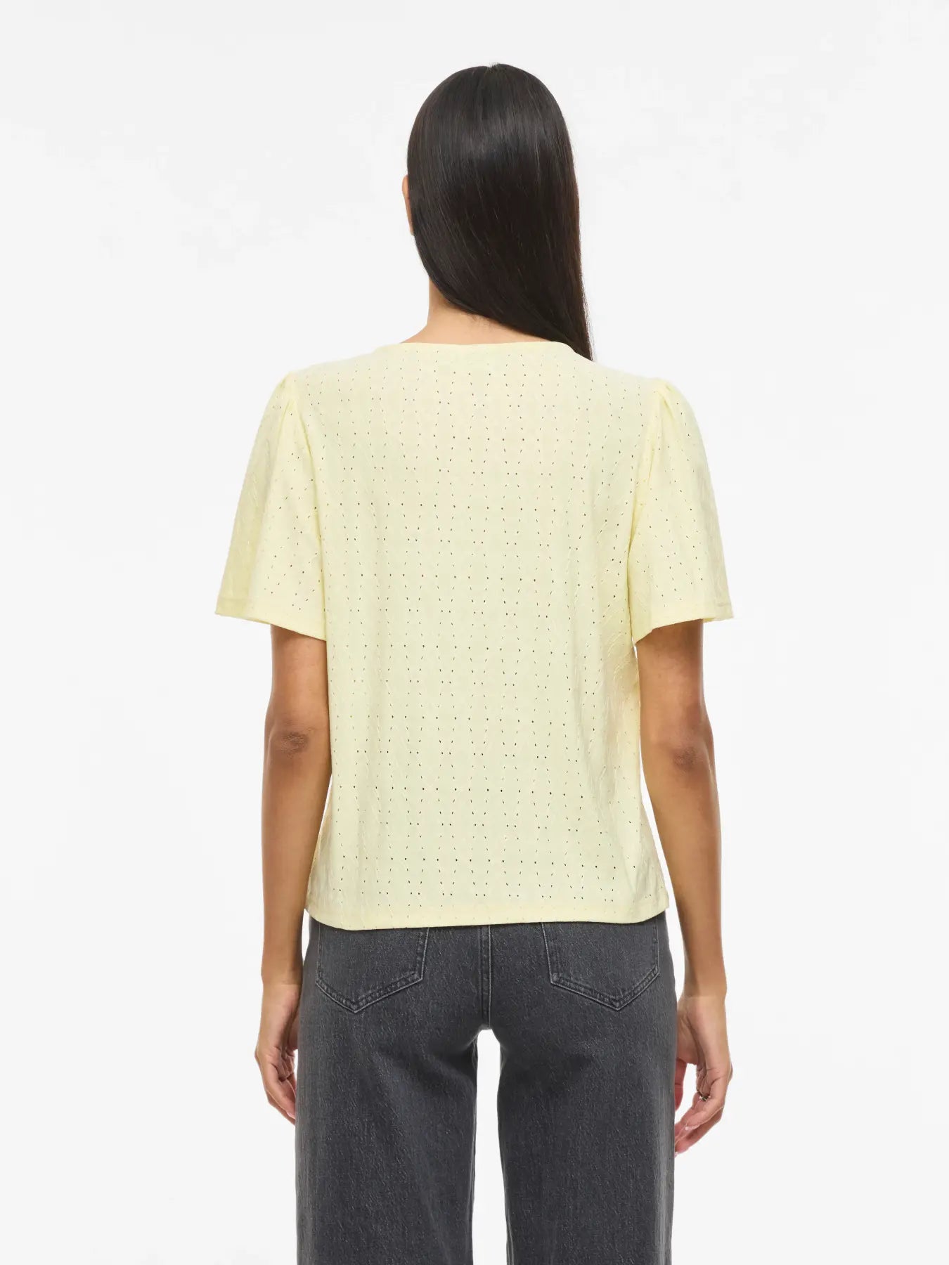 VL VIBELLI O-NECK S/S TOP - gul