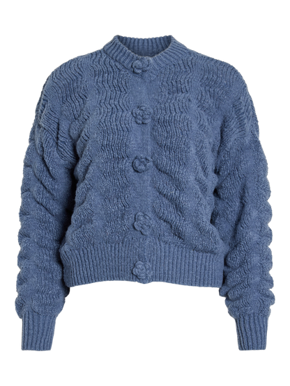 VL VICHANA L/S KNIT CARDIGAN - BLUE