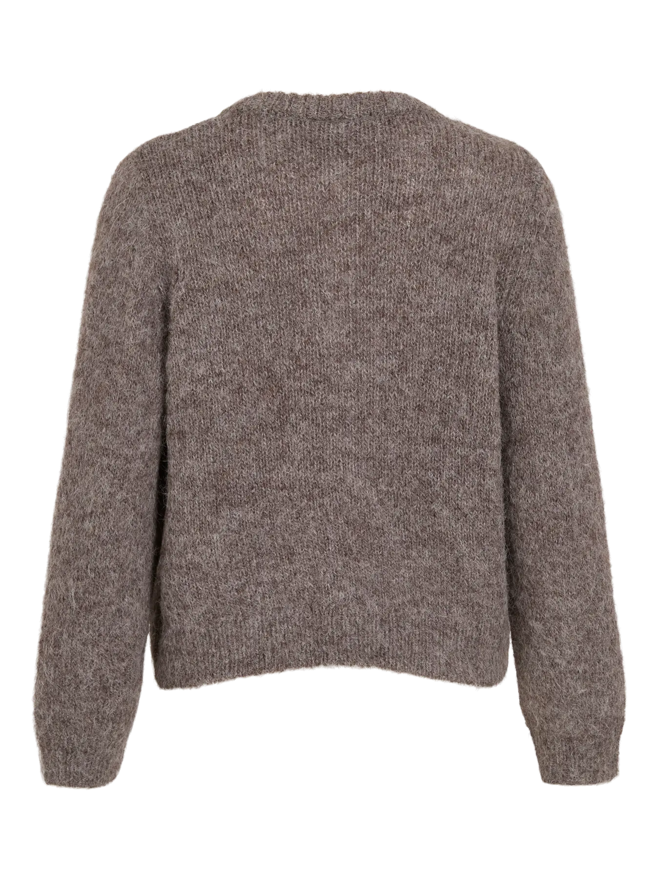 VILARKA O-NECK L/S KNIT CARDIGAN - mørk sand